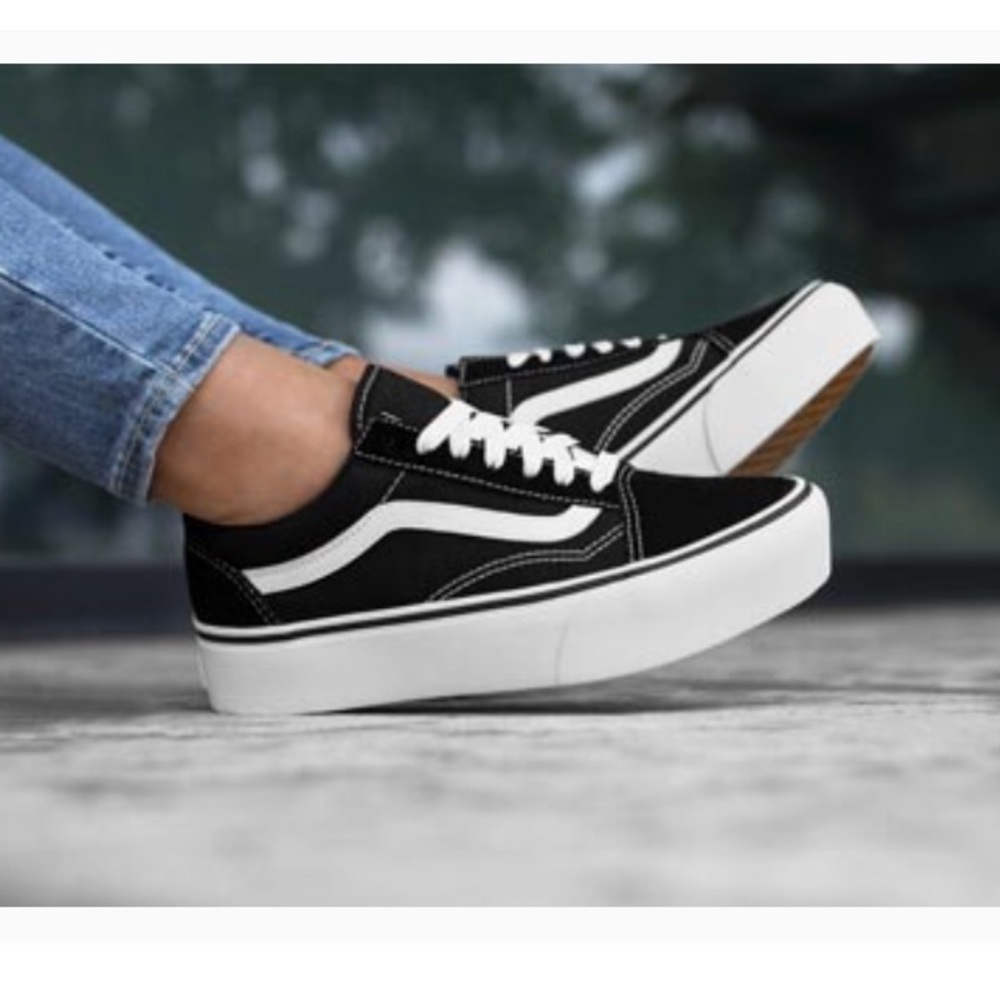 Vans old skool platform sneakers, 7.5
